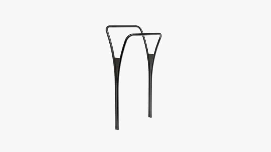 Durable outdoor exercise and stretching equipment in a minimalistic design.