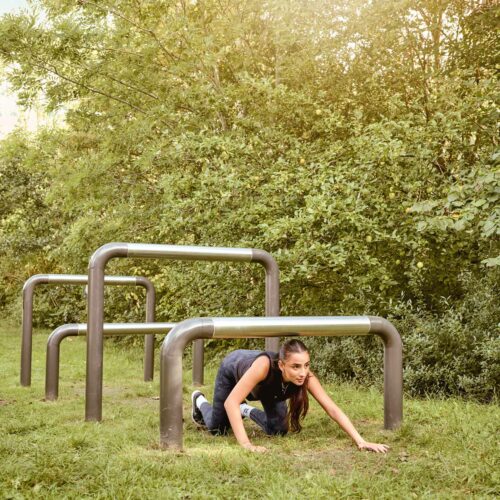 Over-Under - Public Park with Military obstacle course racing equipment