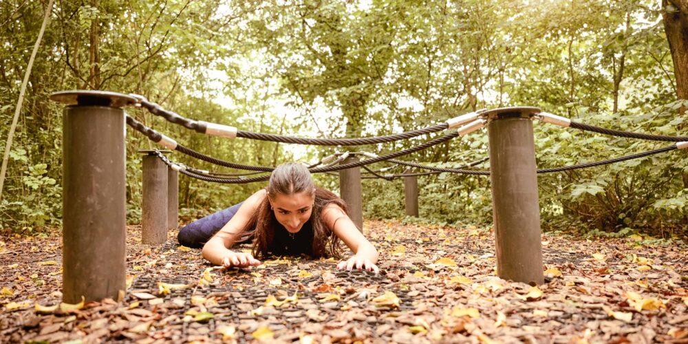 Wire Obstacle Double - Obstacle Course Racing in public parks and green areas