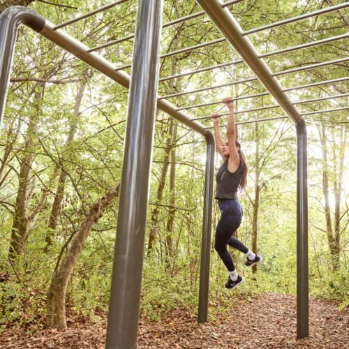 Horizontal Ladder Double - Outdoor obstacles to train for free and without limitations