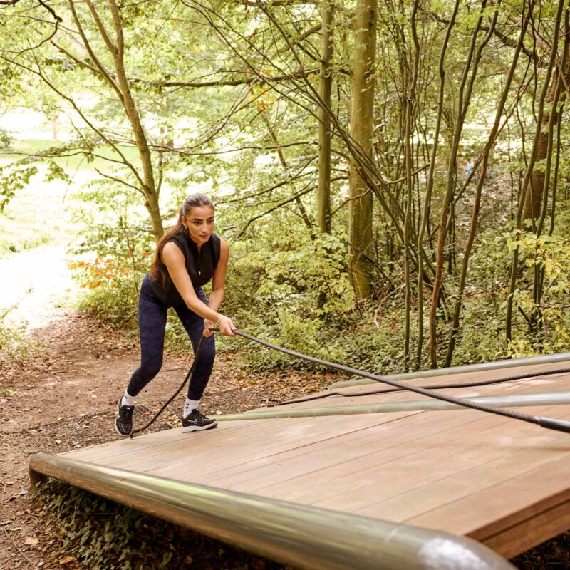 Incline Wall Double - Unique and aesthetic outdoor OCR equipment