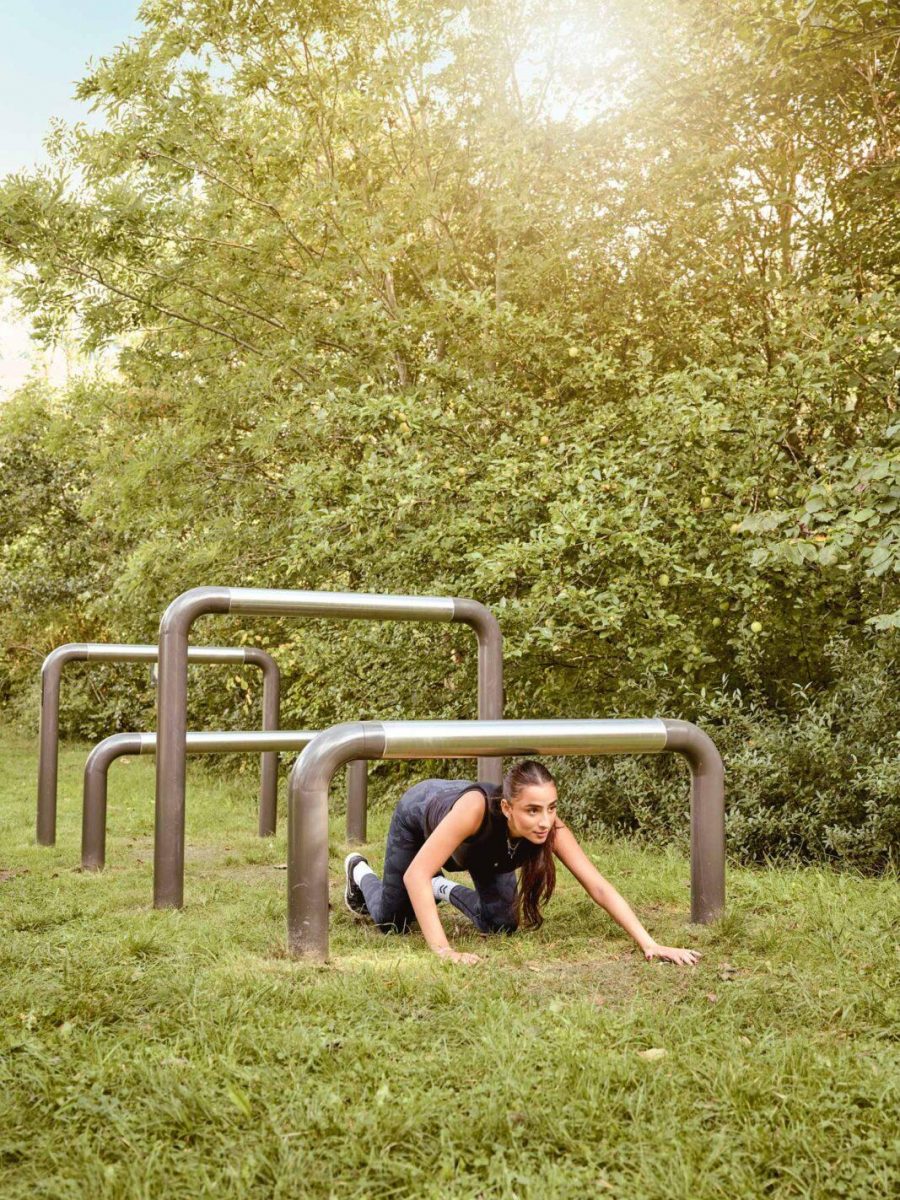 Over-Under - Public Park with Military obstacle course racing equipment